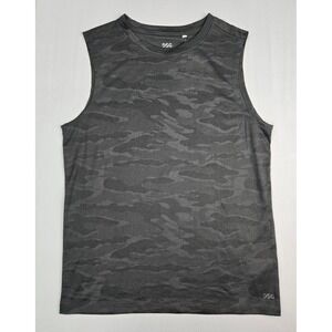 DSG Boys Jacquard Movement Tank Top Dark Gray Camo Mesh Size L 14-16 NWT